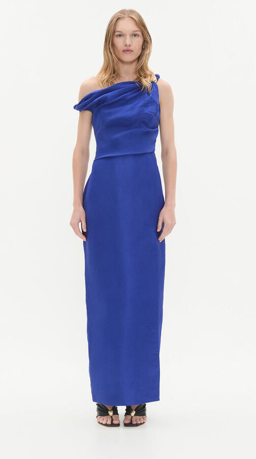 AJE Midi Dress Bright Cobalt XL