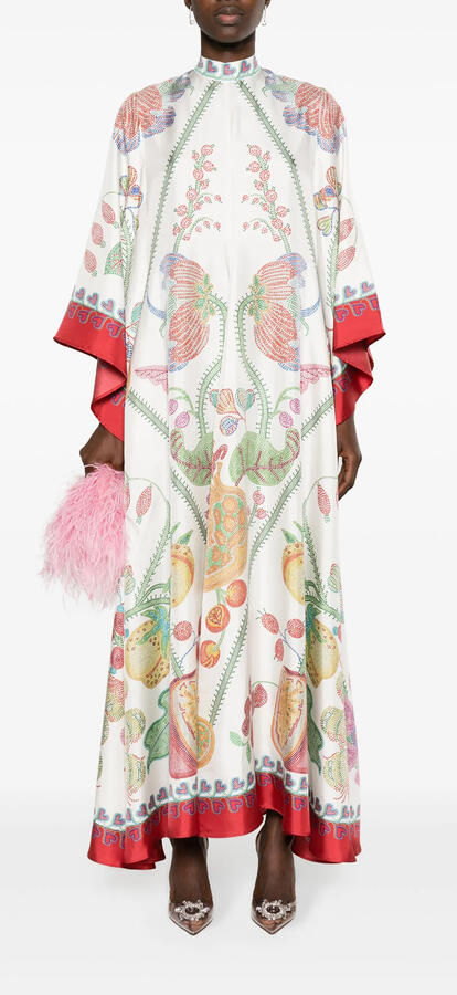 LA DOUBLE J Magnifico Flower Placee Print Dress XL