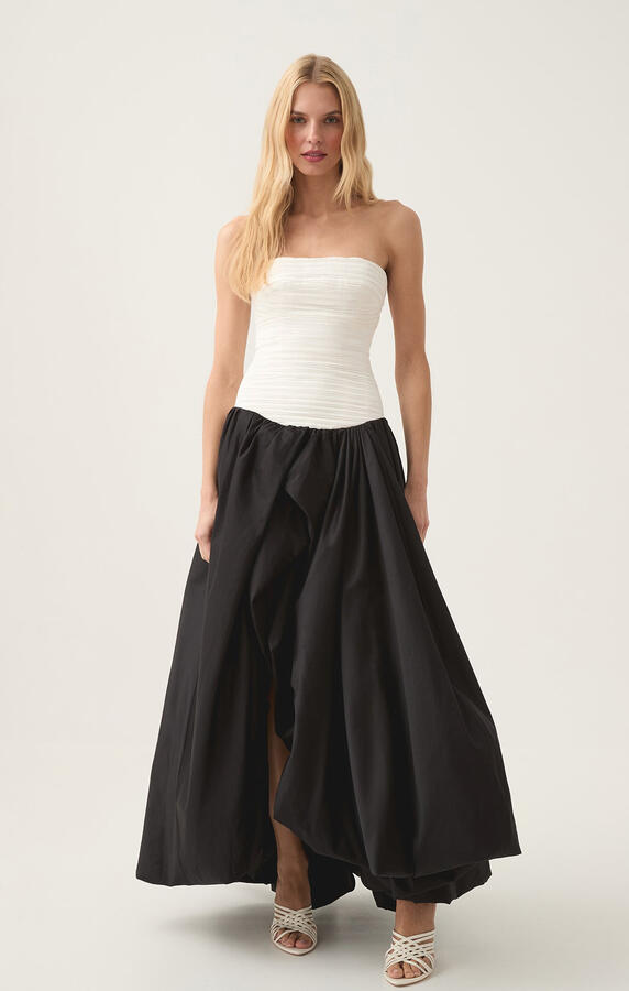 AJE Violette Bubble Hem Maxi Dress M