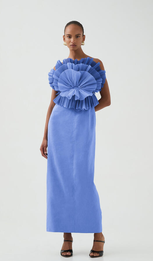 AJE Kira Midi Dress Blue M